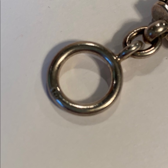 Sterling Silver 3 Strand Toggle Bracelet - Picture 4 of 7